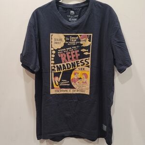 Tori Richard Soft 100% Cotton "Reef Madness" Graphic T-Shirt - XL